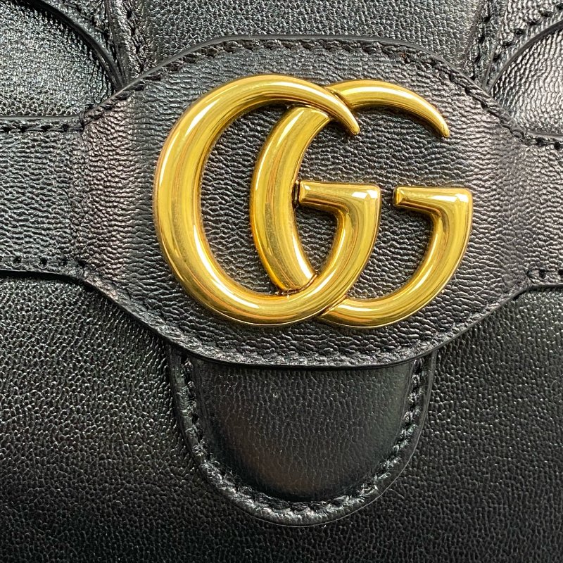 ☆ Gucci 古馳 Black Calfskin Shoulder Bag 黑色小牛皮肩背袋 - 257028629-13