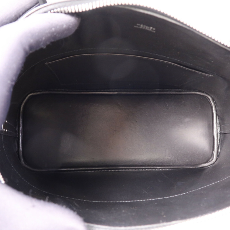 HERMES Box Calf皮革Bolide 37銀扣手挽肩背兩用袋Noir-4