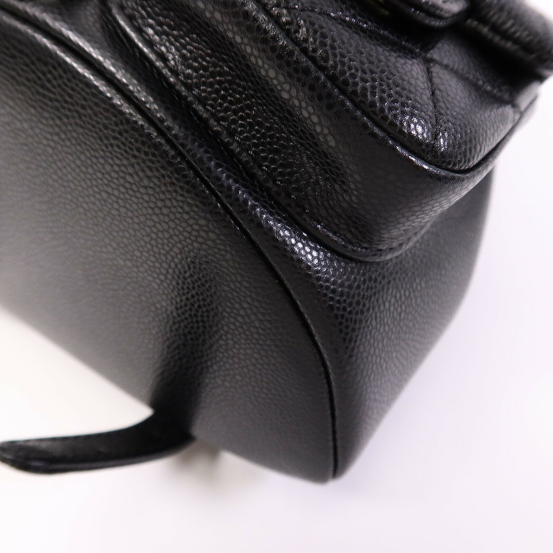 CHANEL 牛皮皮革Duma Backpack金扣背包-9