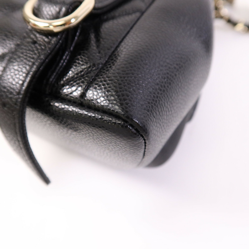 CHANEL 牛皮皮革Duma Backpack金扣背包-11