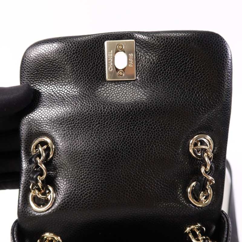 CHANEL 牛皮皮革Duma Backpack金扣背包-13