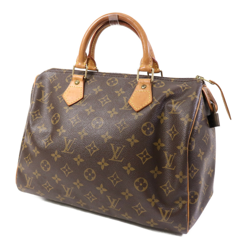 LOUIS VUITTON Monogram Speedy 30金扣手挽袋-2