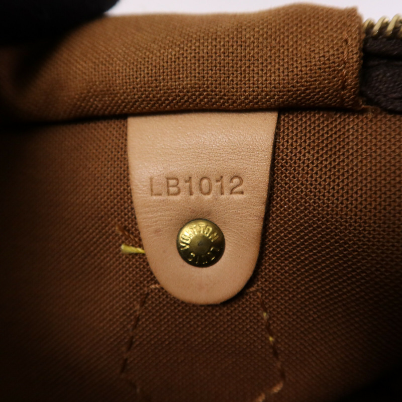 LOUIS VUITTON Monogram Speedy 30金扣手挽袋-7