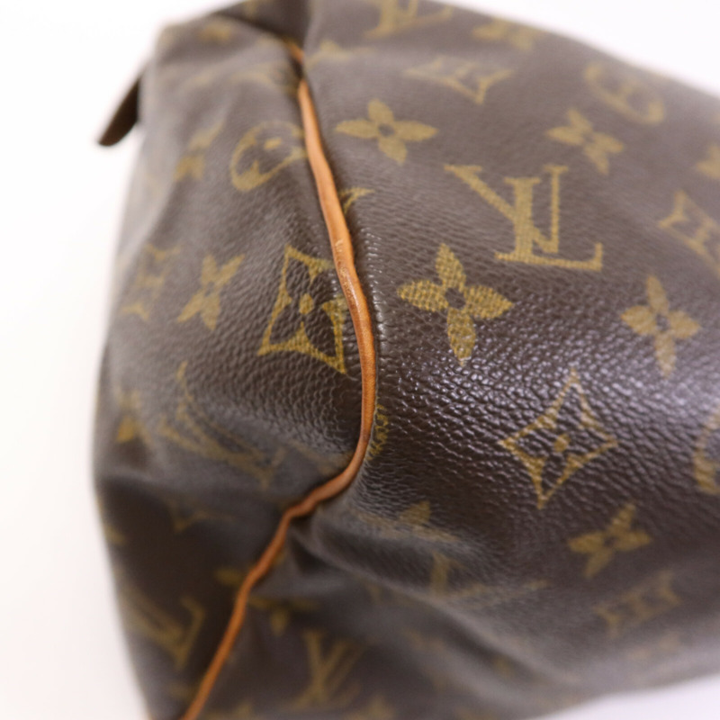 LOUIS VUITTON Monogram Speedy 30金扣手挽袋-10