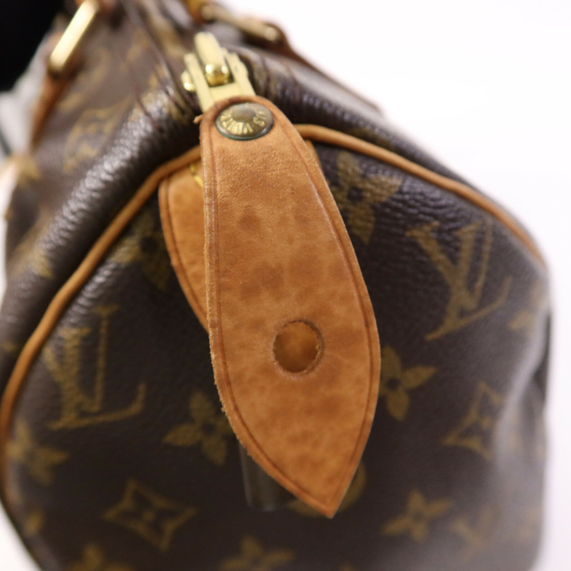 LOUIS VUITTON Monogram Speedy 30金扣手挽袋-13