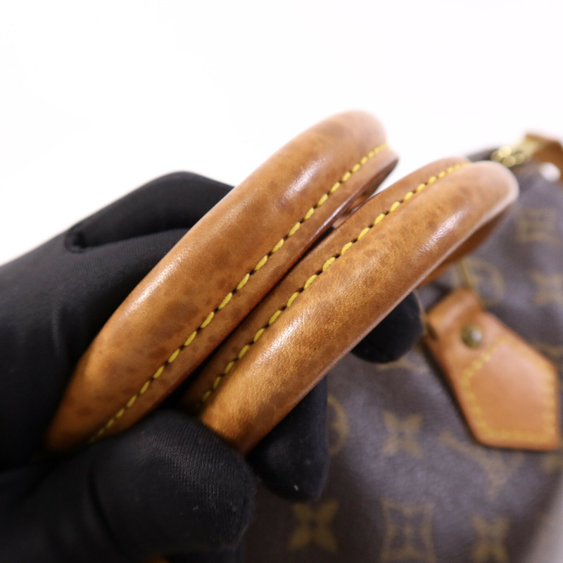 LOUIS VUITTON Monogram Speedy 30金扣手挽袋-15