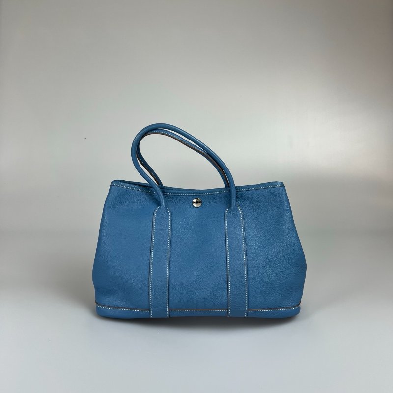 HERMES □O刻 海軍藍GP30手提包-1