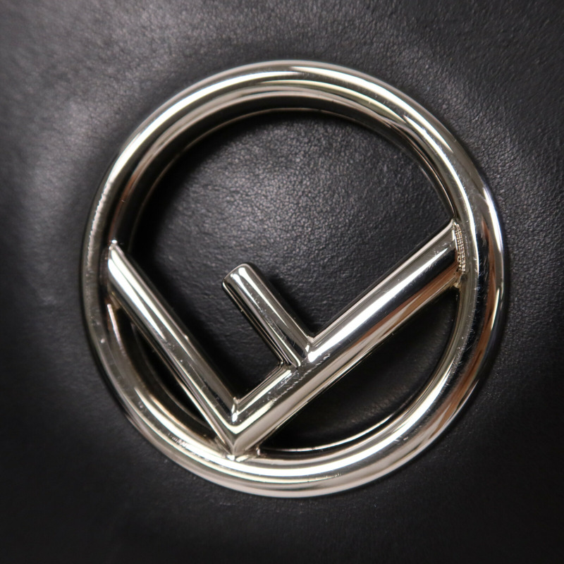 FENDI 牛皮皮革Kan I銀扣肩背袋-6