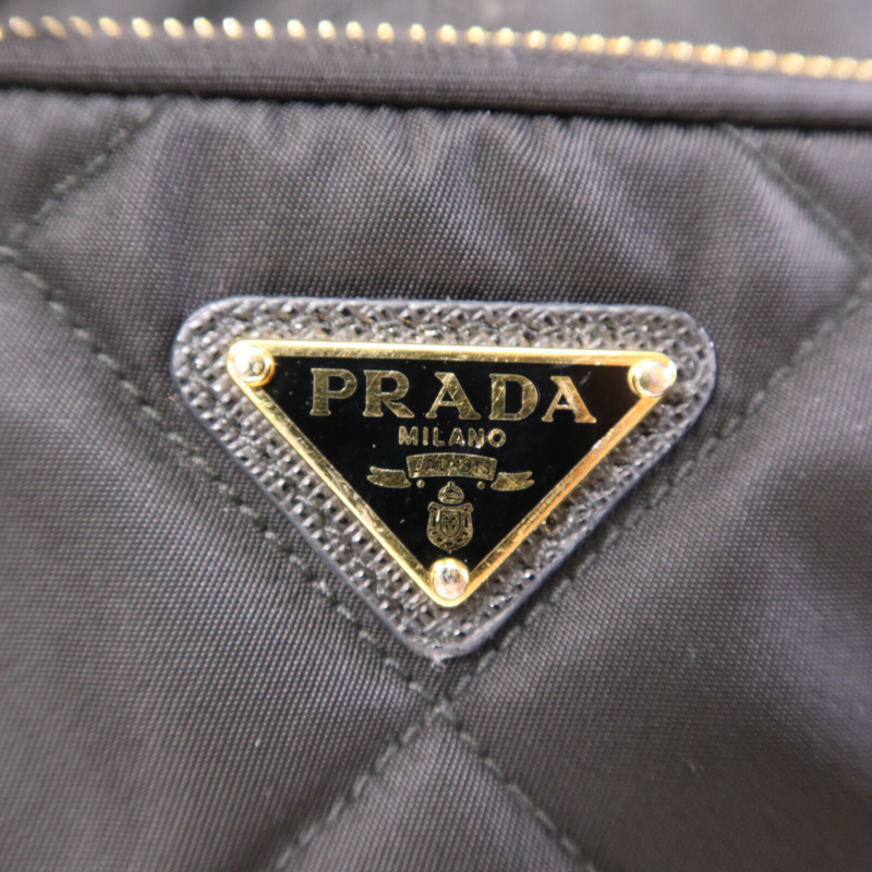 PRADA 尼龍Re-Nylon Bucket Bag金扣手挽肩背兩用袋-6