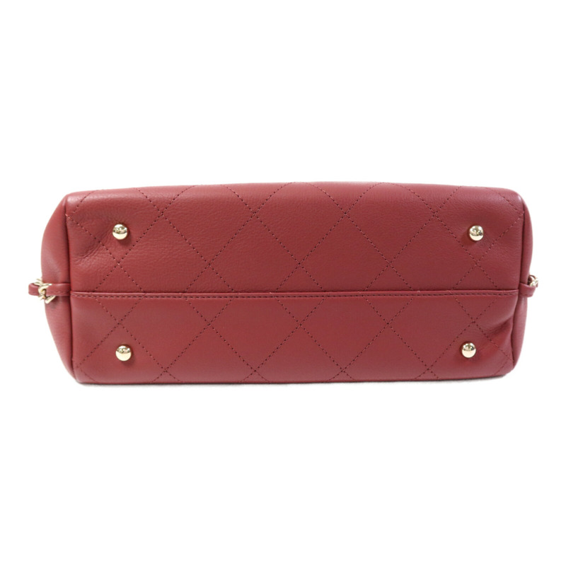 CHANEL 牛皮皮革2 Way Shoulder Bag金扣鏈帶肩背袋-3