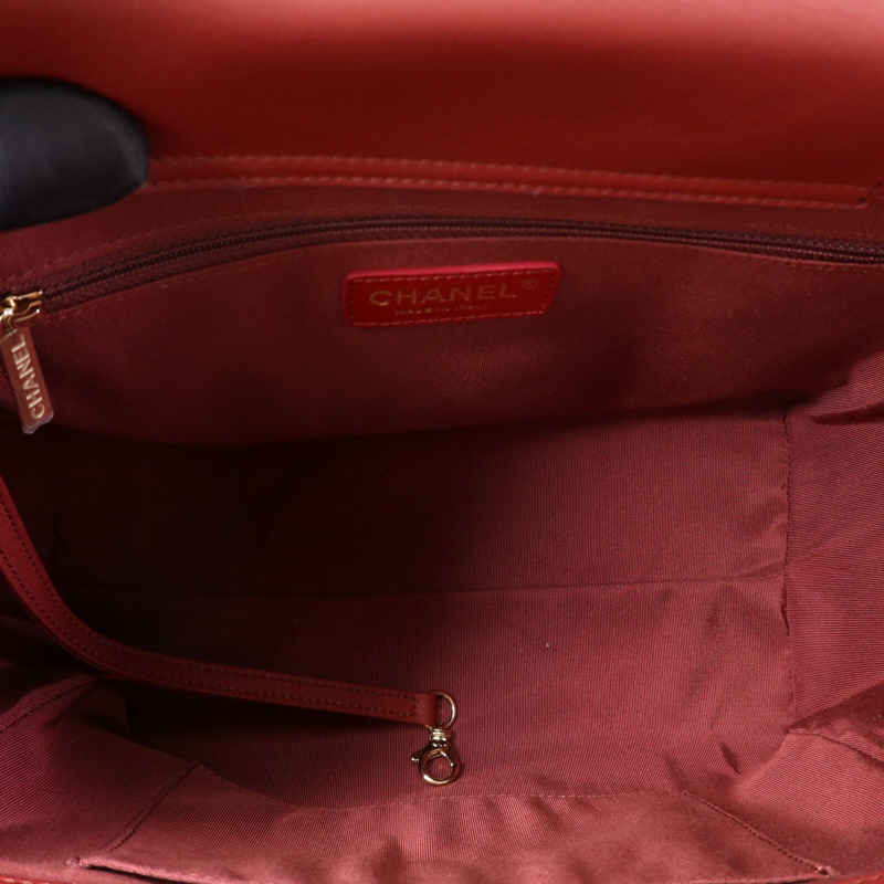 CHANEL 牛皮皮革2 Way Shoulder Bag金扣鏈帶肩背袋-4