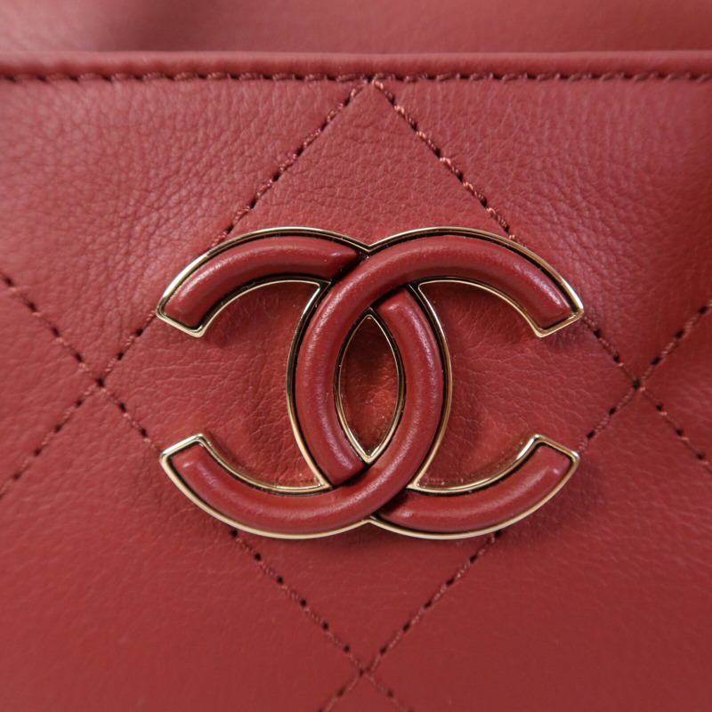 CHANEL 牛皮皮革2 Way Shoulder Bag金扣鏈帶肩背袋-6