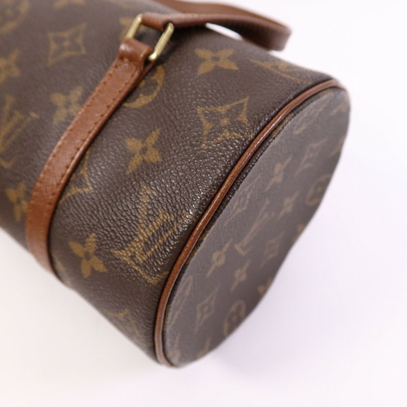 LOUIS VUITTON Monogram Papillon GM金扣手挽袋-11
