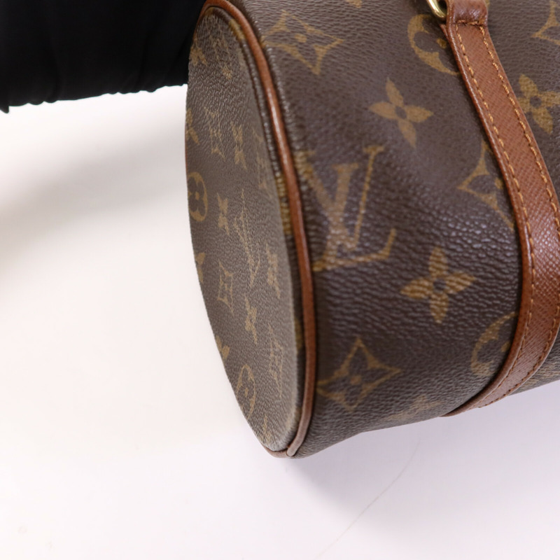 LOUIS VUITTON Monogram Papillon GM金扣手挽袋-12