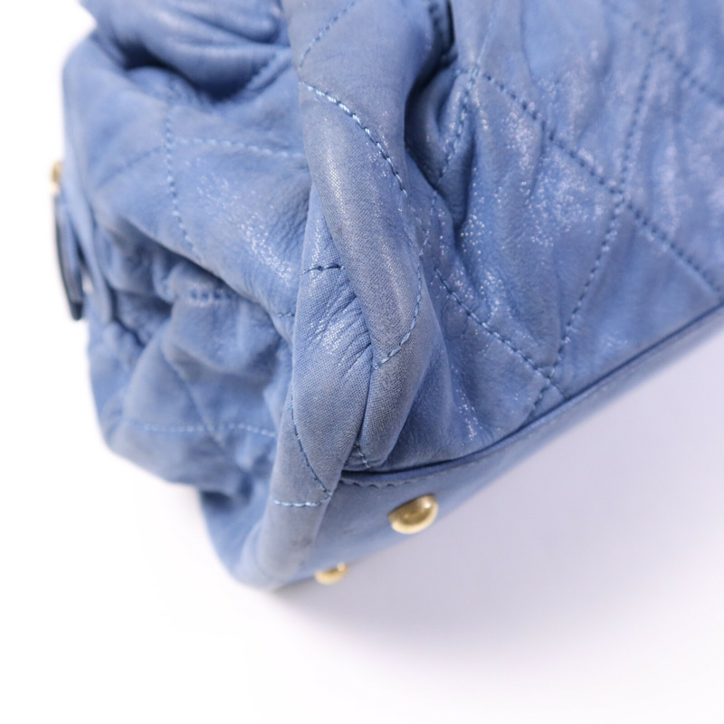 CHANEL 牛皮皮革Tote Bag金扣鏈帶手挽袋-11