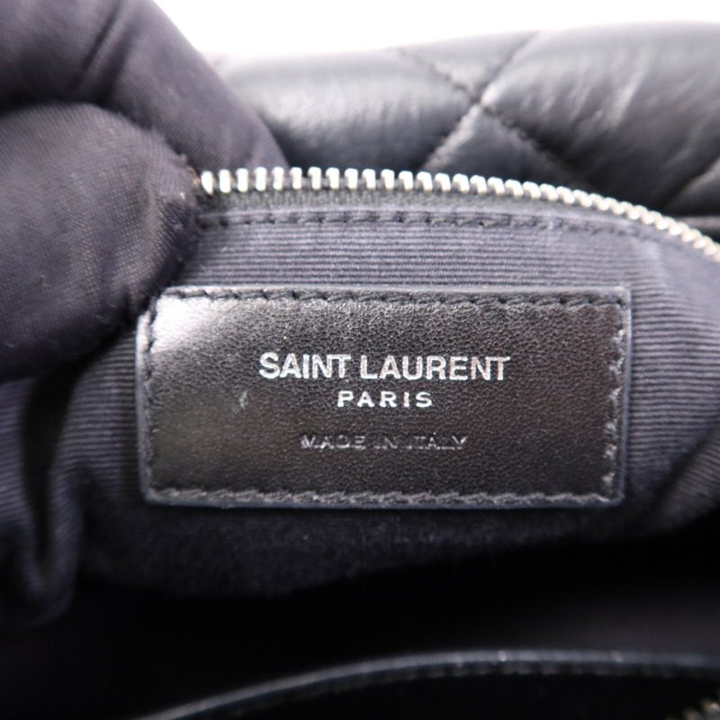 SAINT LAURENT 牛皮皮革Loulou銀扣鏈帶肩背袋-5