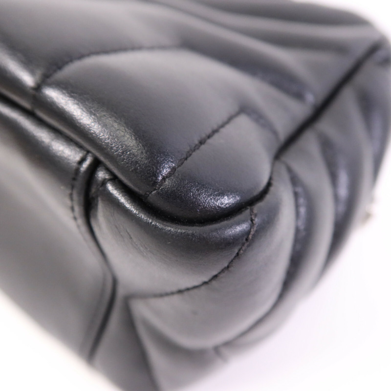 SAINT LAURENT 牛皮皮革Loulou銀扣鏈帶肩背袋-9