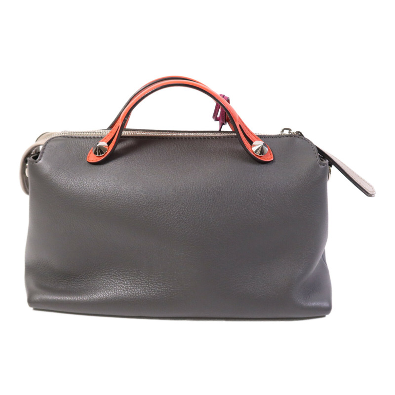 FENDI 牛皮皮革By The Way銀扣手挽肩背兩用袋-1