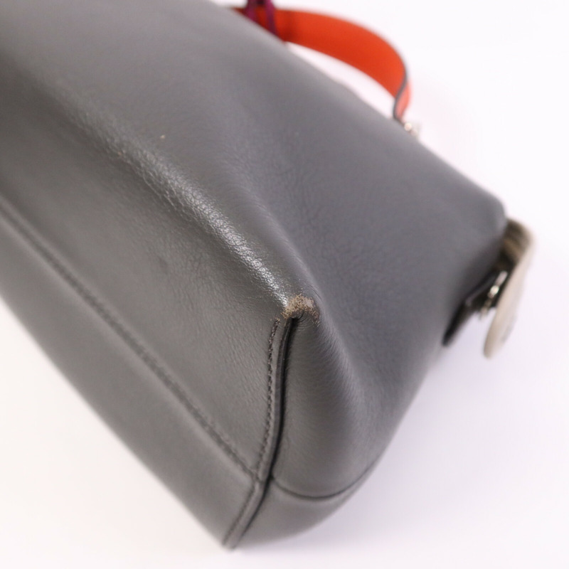 FENDI 牛皮皮革By The Way銀扣手挽肩背兩用袋-11