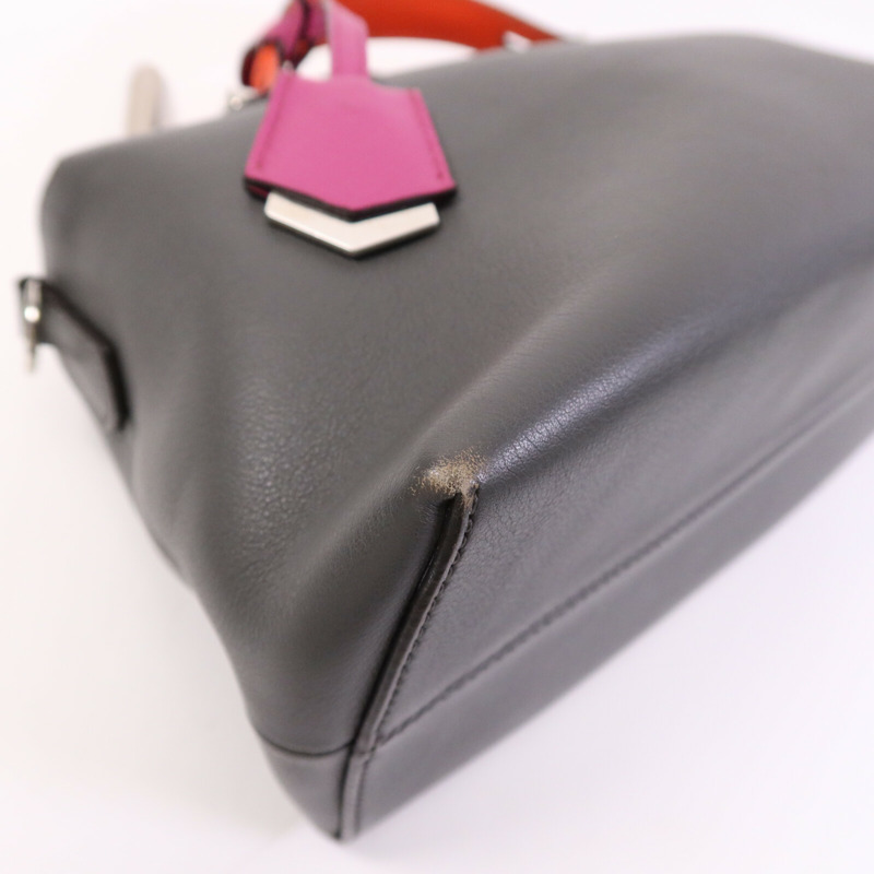FENDI 牛皮皮革By The Way銀扣手挽肩背兩用袋-12