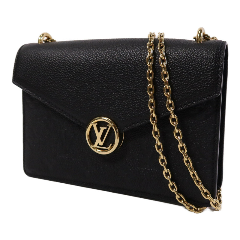 LOUIS VUITTON Monogram Empreinte Wallet On Chain金扣鏈帶肩背袋-2