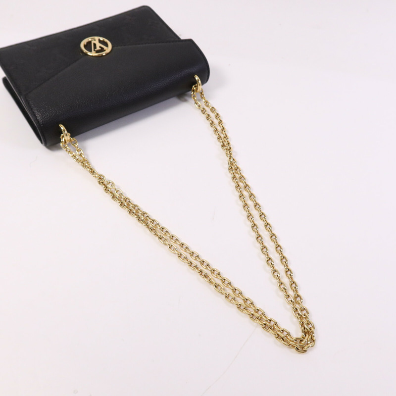 LOUIS VUITTON Monogram Empreinte Wallet On Chain金扣鏈帶肩背袋-7