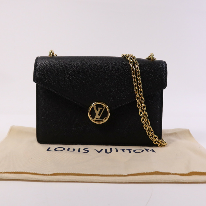 LOUIS VUITTON Monogram Empreinte Wallet On Chain金扣鏈帶肩背袋-8