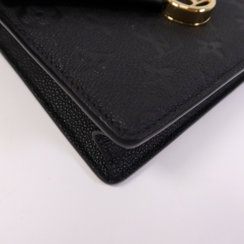 LOUIS VUITTON Monogram Empreinte Wallet On Chain金扣鏈帶肩背袋-10