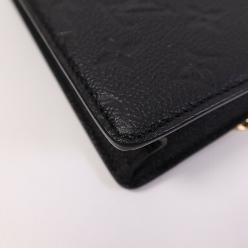 LOUIS VUITTON Monogram Empreinte Wallet On Chain金扣鏈帶肩背袋-11