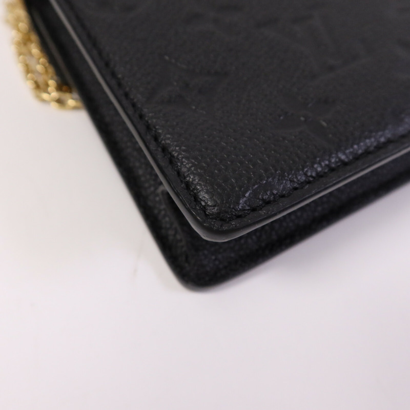 LOUIS VUITTON Monogram Empreinte Wallet On Chain金扣鏈帶肩背袋-12
