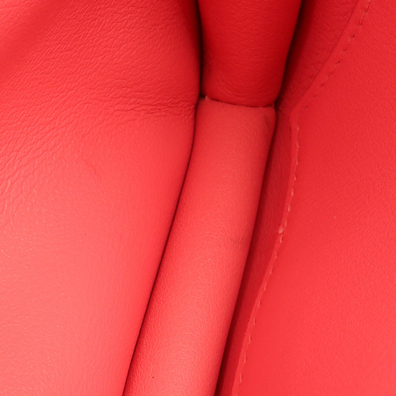 HERMES Swift皮革Mini Constance銀扣手挽肩背兩用袋Rose Azalee-15