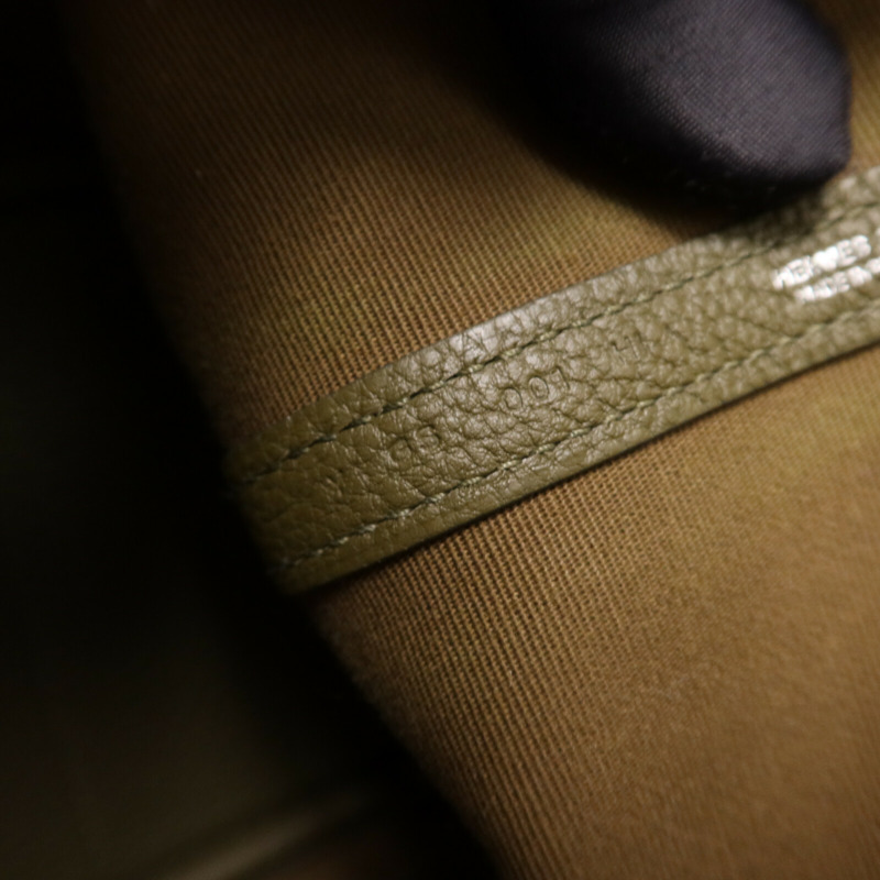 HERMES 帆布Garden Party TPM銀扣手挽袋Canopee-6