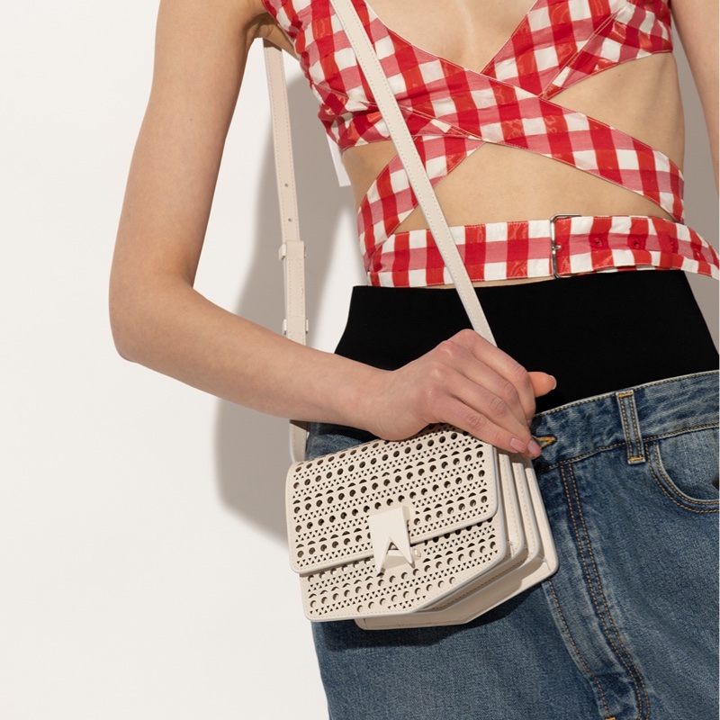 Alaia 女士 徽標單肩包均碼碼-5