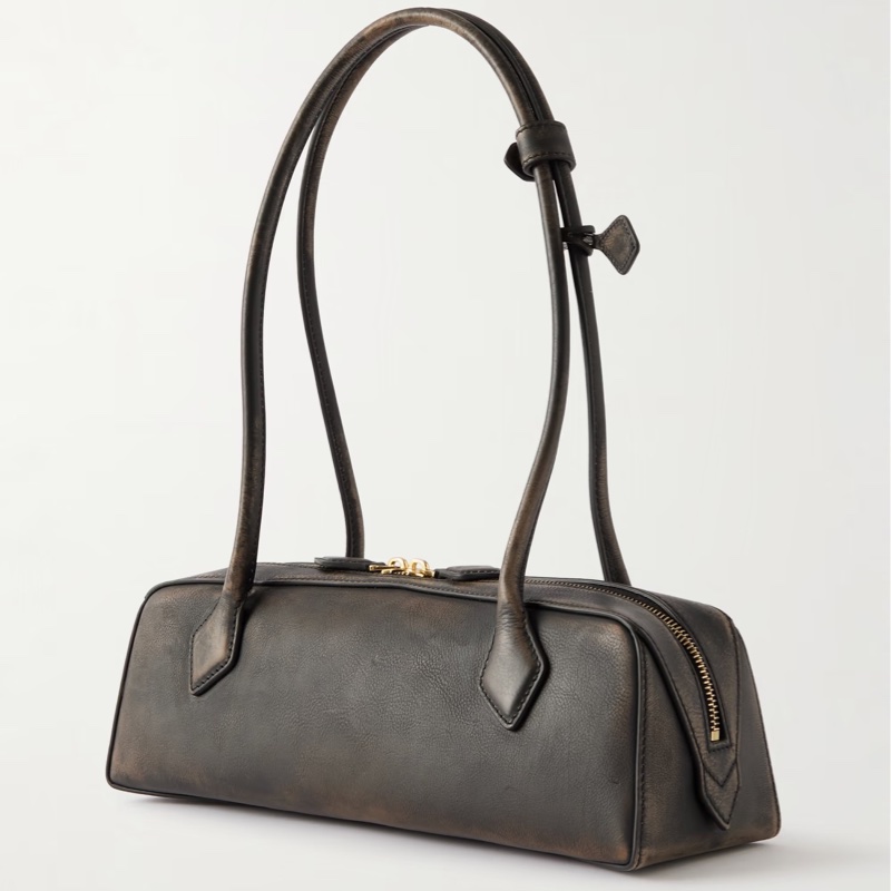 Alaia 女士 Le Teckel 中號紋理皮革單肩包均碼碼33cm*10cm*10cm-1