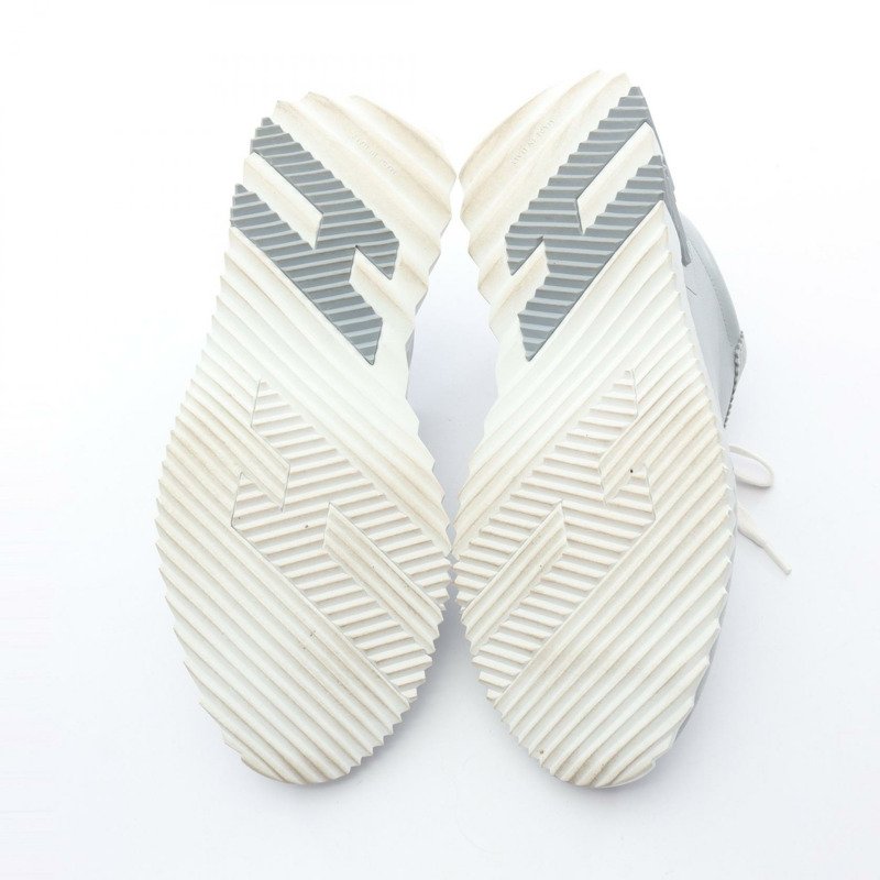 愛馬仕 Bouncing 運動鞋，皮革/麂皮，藍色，二手，男士 41 碼-3