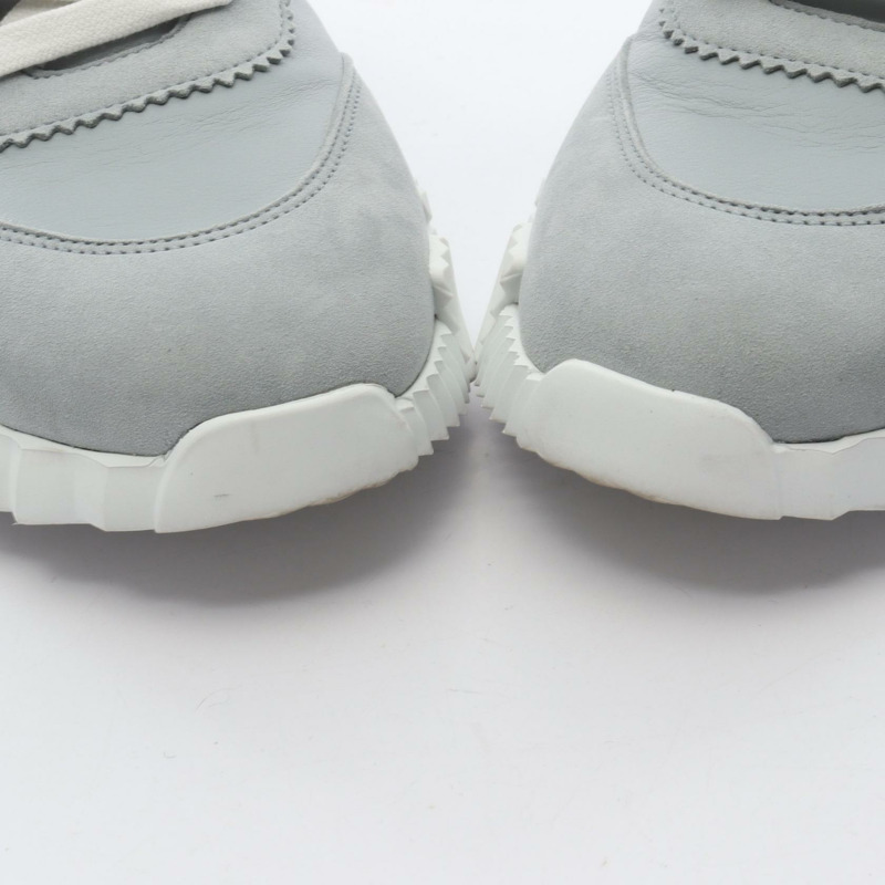 愛馬仕 Bouncing 運動鞋，皮革/麂皮，藍色，二手，男士 41 碼-10