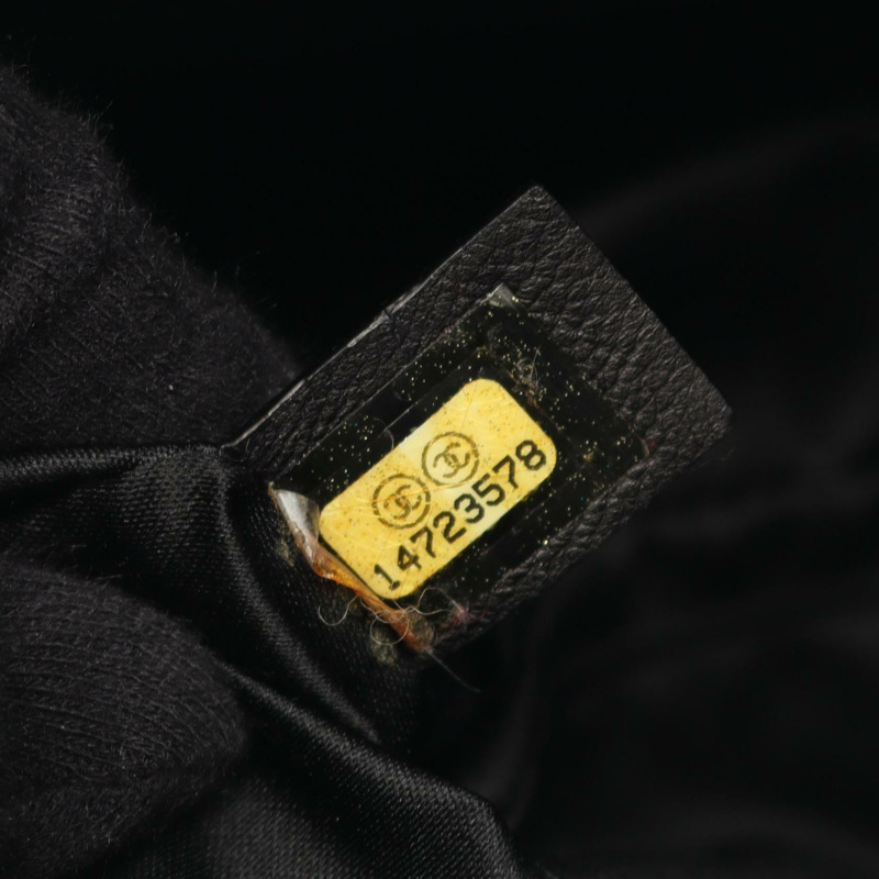 香奈兒 (CHANEL) Matelasse Grand Shopping GST 鏈條肩背手提包 A50995 黑色皮革-4