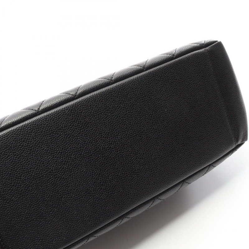 香奈兒 (CHANEL) Matelasse Grand Shopping GST 鏈條肩背手提包 A50995 黑色皮革-7