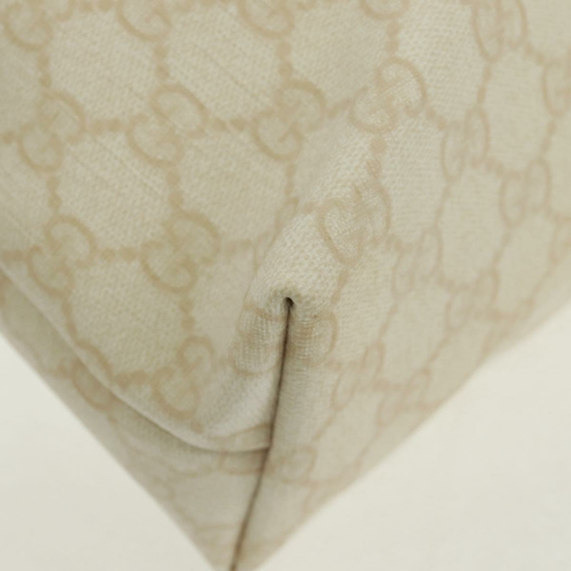 【日本直送】GUCCI GG Supreme 托特包 PVC 白色金色 211138 正品 am10641V-15