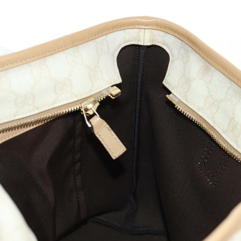 【日本直送】GUCCI GG Supreme 托特包 PVC 白色金色 211138 正品 am10641V-20