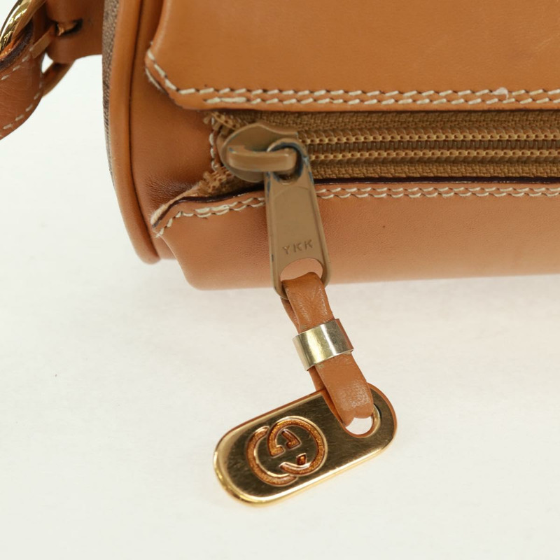【日本直送】GUCCI Micro GG Supreme Web Sherry Line Bag PVC Beige 001 084 4001 Auth ki6415A-8