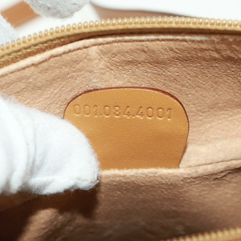 【日本直送】GUCCI Micro GG Supreme Web Sherry Line Bag PVC Beige 001 084 4001 Auth ki6415A-10