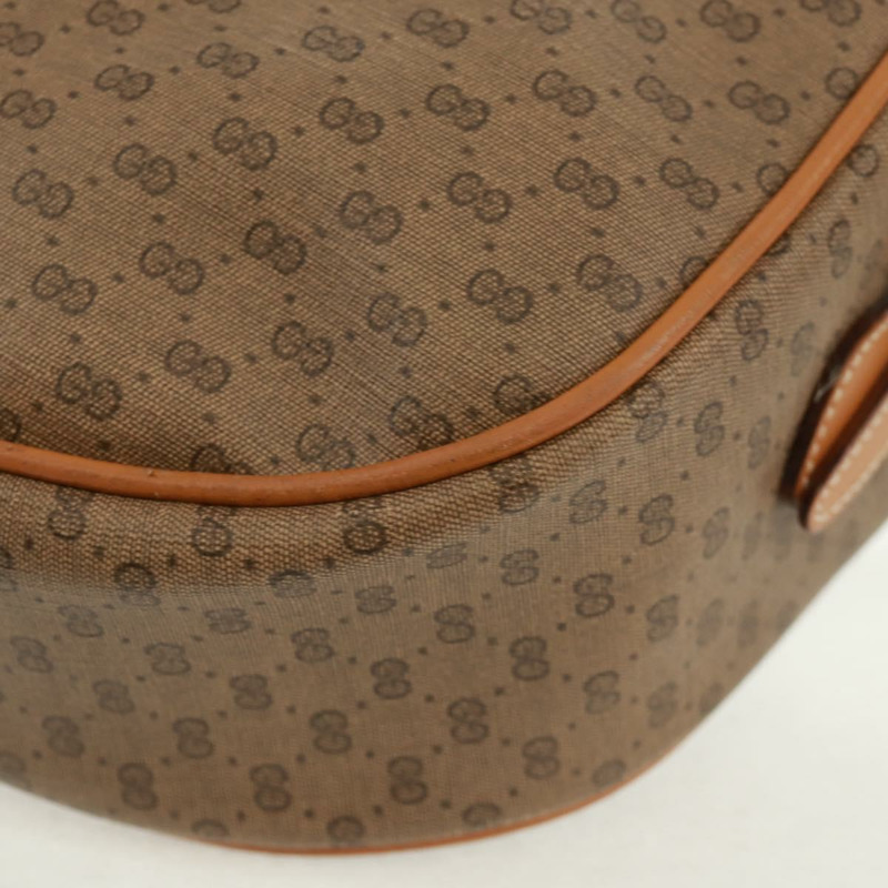 【日本直送】GUCCI Micro GG Supreme Web Sherry Line Bag PVC Beige 001 084 4001 Auth ki6415A-14