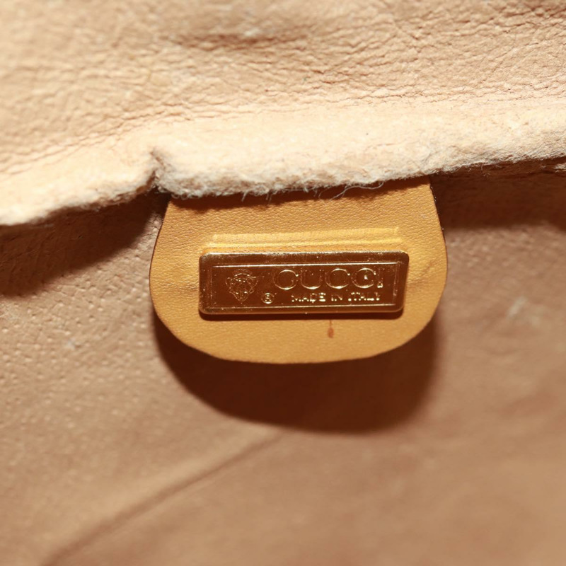 【日本直送】GUCCI Micro GG Supreme Web Sherry Line Bag PVC Beige 001 084 4001 Auth ki6415A-19