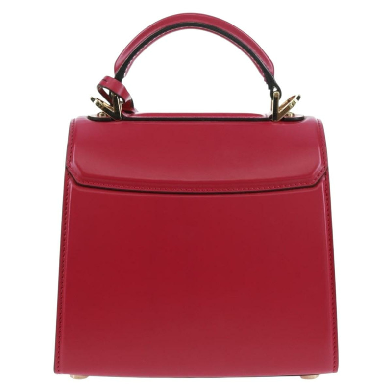 【日本直送】Salvatore Ferragamo Gancini 手提包 皮革 粉紅色 金飾 正品 166464M-1
