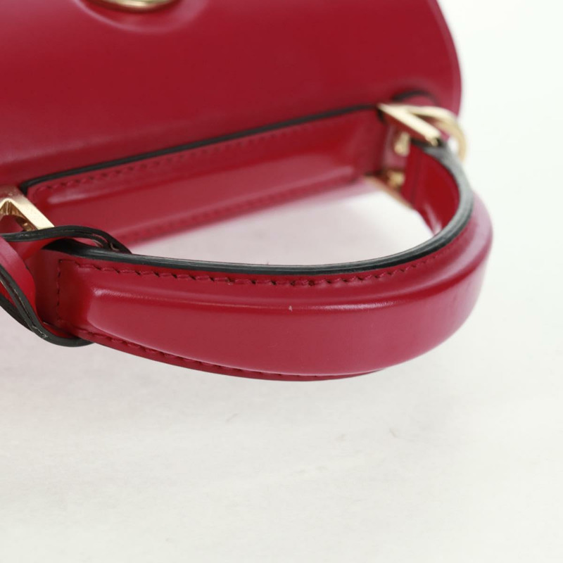 【日本直送】Salvatore Ferragamo Gancini 手提包 皮革 粉紅色 金飾 正品 166464M-6