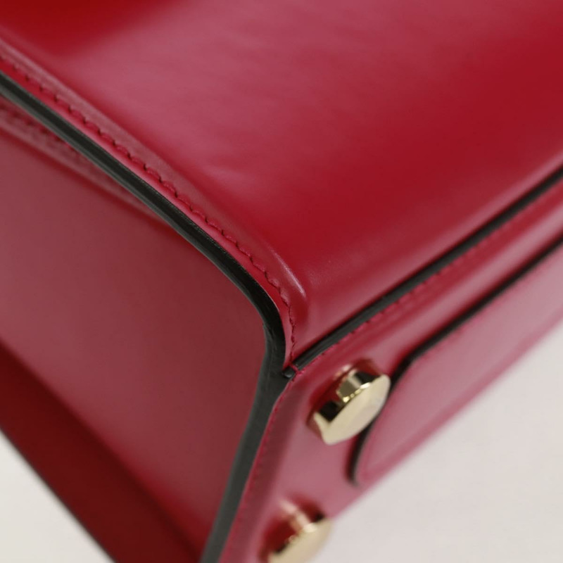 【日本直送】Salvatore Ferragamo Gancini 手提包 皮革 粉紅色 金飾 正品 166464M-13