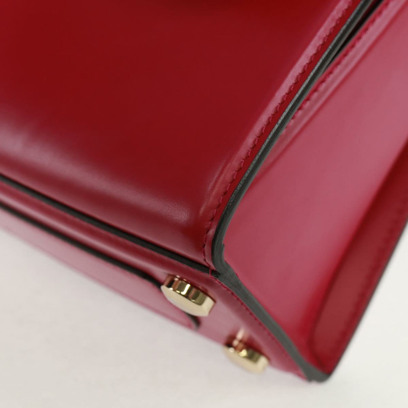 【日本直送】Salvatore Ferragamo Gancini 手提包 皮革 粉紅色 金飾 正品 166464M-14