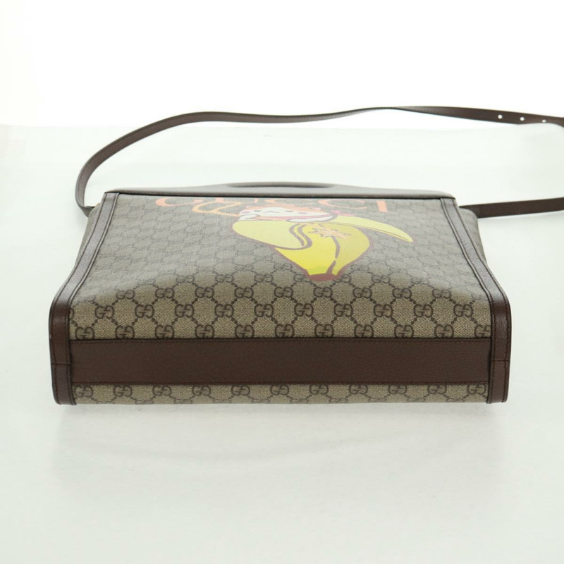 【日本直送】GUCCI GG Supreme Bananya 合作包 PVC 2way 米色 703793 正品 168359M-4