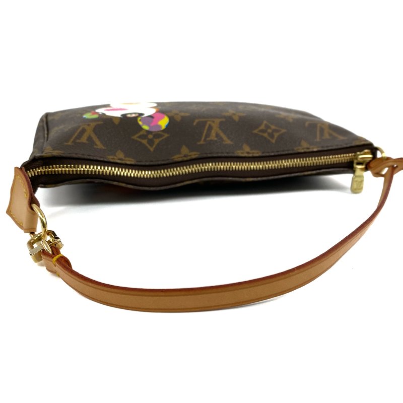 △ Louis Vuitton 路易威登 Brown Coated Canvas Monogram Panda Pochette Accessoires Handbag M51981 啡色塗層帆布經典老花手袋 - 257028284-4